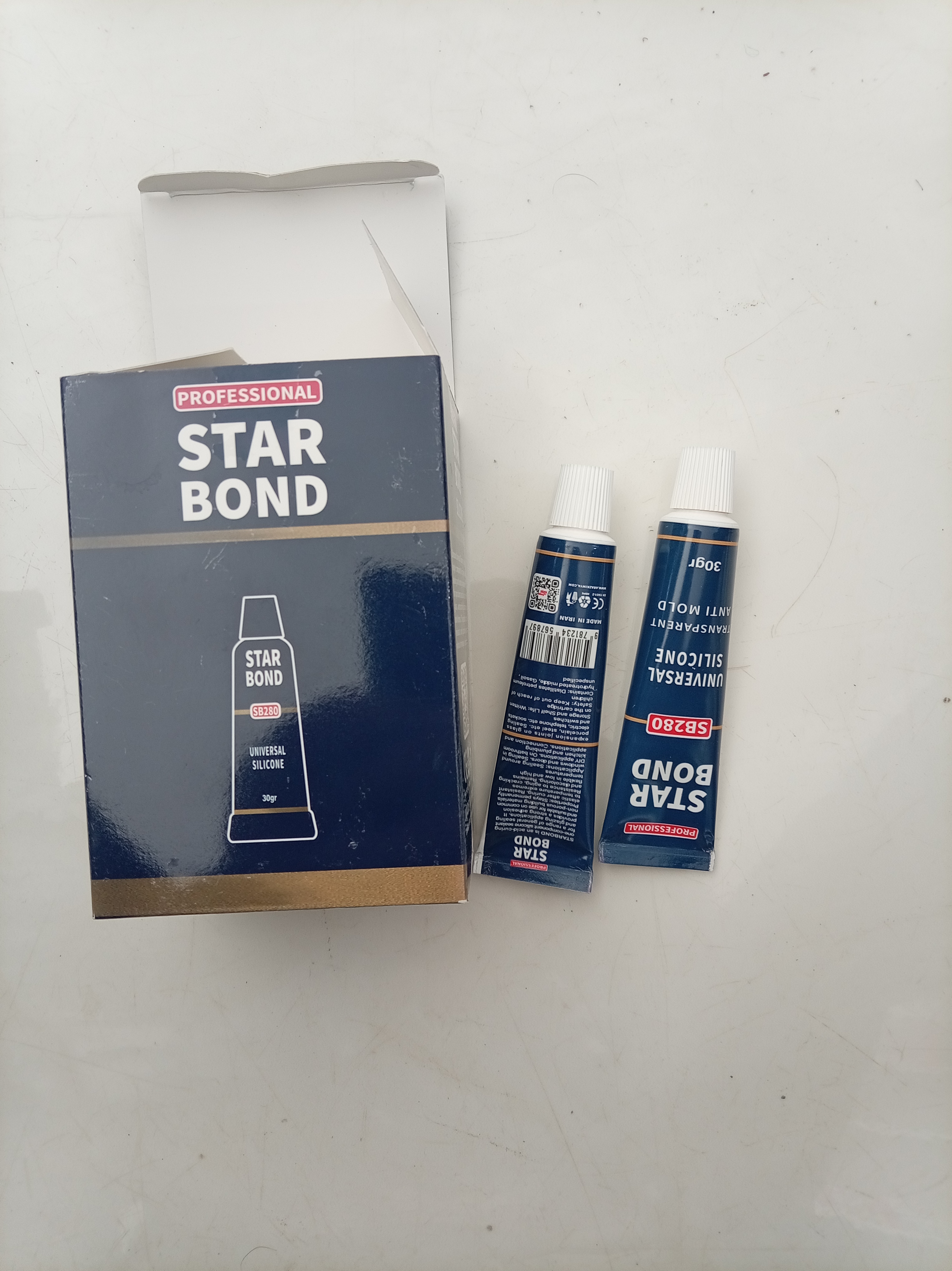 چسپ سیلیکونی شفاف تیوپی star bond